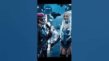 Cyberpunk Music Video Reporter  #aivideo #newmusic #ai #cyberpunk2077