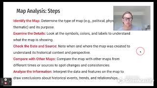 Map Analysis Screencast Slides