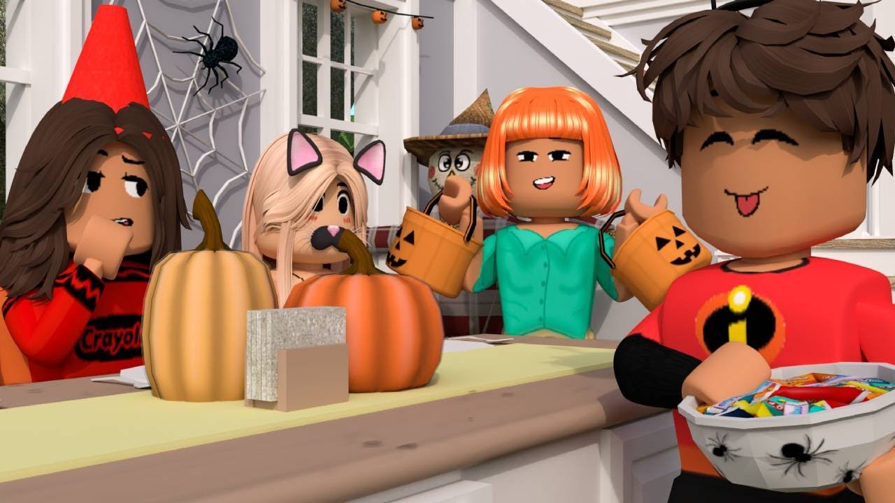 Roblox Bloxburg Halloween Party - Trick or Treat!