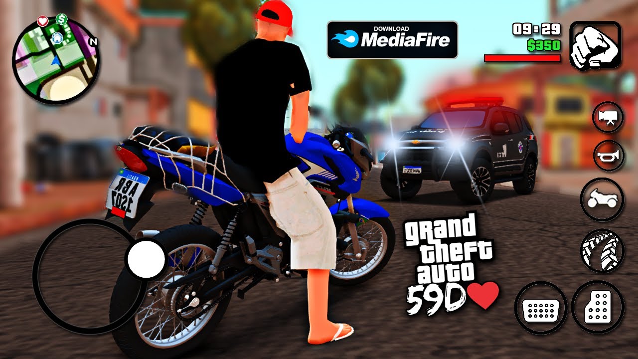 😱SAIUU!!! GTA MOTOVLOG 59D APENAS 500MB COM GRÁFICO, VÁRIAS MOTOS, SKIN E  MAIS - PC FRACO 2023 