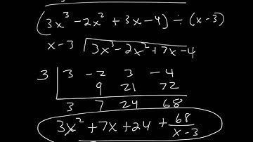 Synthetic Division and Remainder Theorem