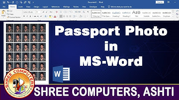 Passport Size Photo in MS Word | How to Make & Print Passport Photo at Home