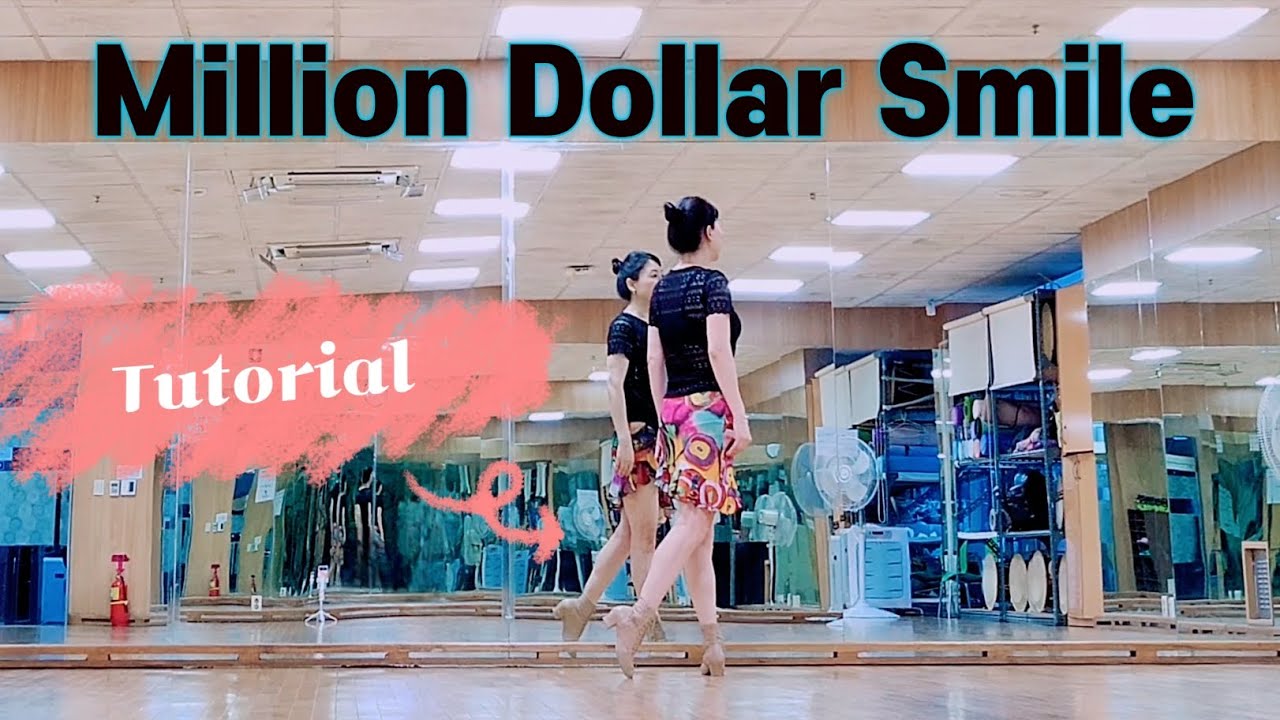 스텝 설명 Million Dollar Smile Linedance Tutorial 밀리언 달러 스마일 라인댄스 | Intermediate 중급