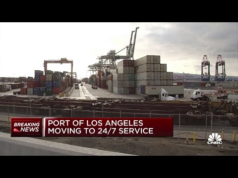 Port of Los Angeles moving to 24/7 service to address backlog