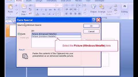 PowerPoint 2007 Tutorial - Paste Special
