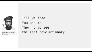 Last Revolutionary (lyrics) - Seun Kuti