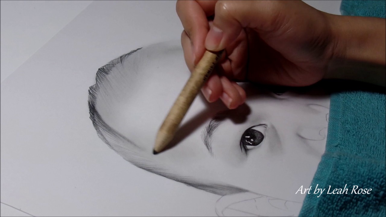 portrait drawing baby hair YouTube