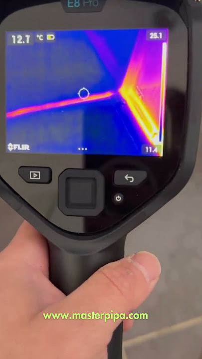 gimana cara mencari titik pipa air yang bocor  ? ini salah satunya ! #pipabocor #thermalcamera