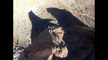 Base Jump Off Close Mountain Cliff