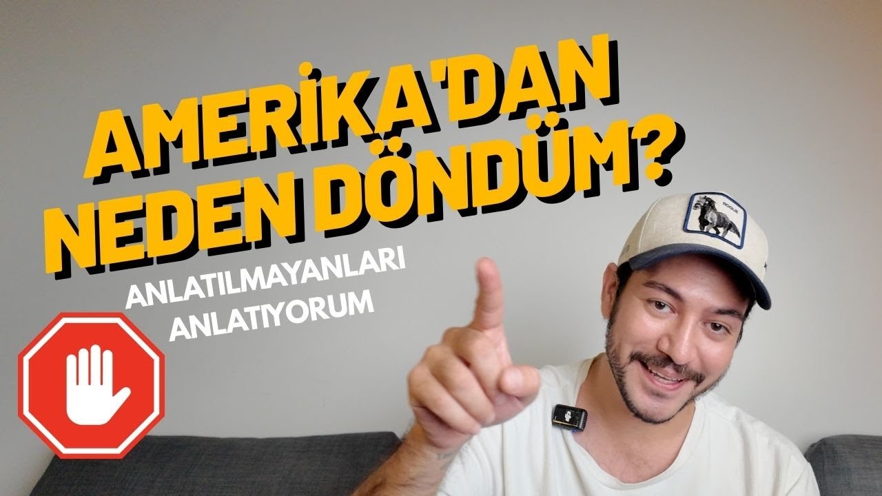 AMERİKA'DAN TÜRKİYE'YE TEMELLİ NEDEN DÖNDÜM?