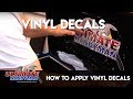 How to apply vinyl decals