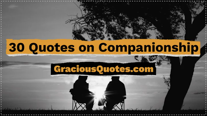 Top 10 Quotes on Companionship - Gracious Quotes