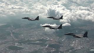 ROKAF F-15K Slam Eagles & USAF F-16 Vipers Combined Combat Air Patrol (CAP)