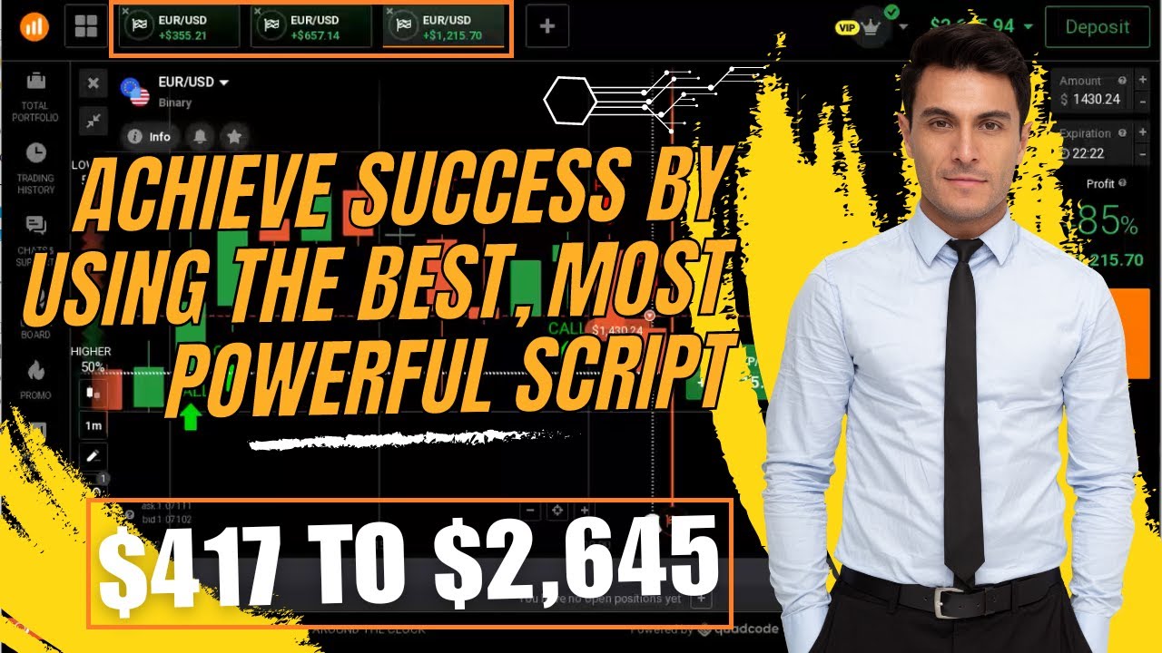 The best iq option script || $417 to $2,645 - YouTube