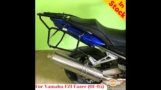 Yamaha FZ1 Fazer (2001-2005) luggage rack system for Givi / Kappa Monokey system or aluminum cases