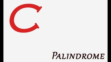 C program to find a Palindrome