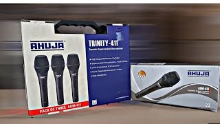 AHUJA ADM 411 AND TRINITY 411 Wired Microphone UNBOXING & REVIEW