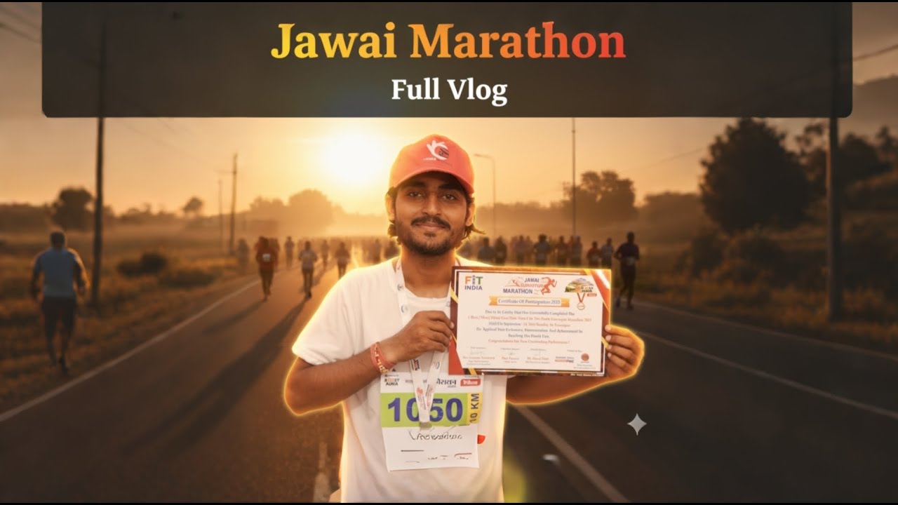 JAWAI SUMERPUR MARATHON 2025 | सुमेरपुर Marathon | 10 km Race @hadmatranawatvlogs