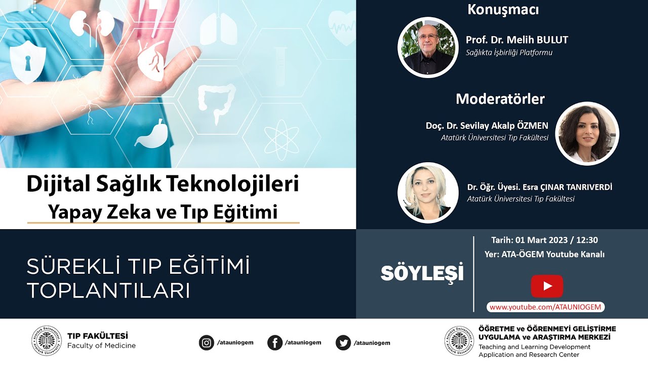 Dijital Sağlık Teknolojileri Yapay Zeka ve Tıp Eğitimi - YouTube
