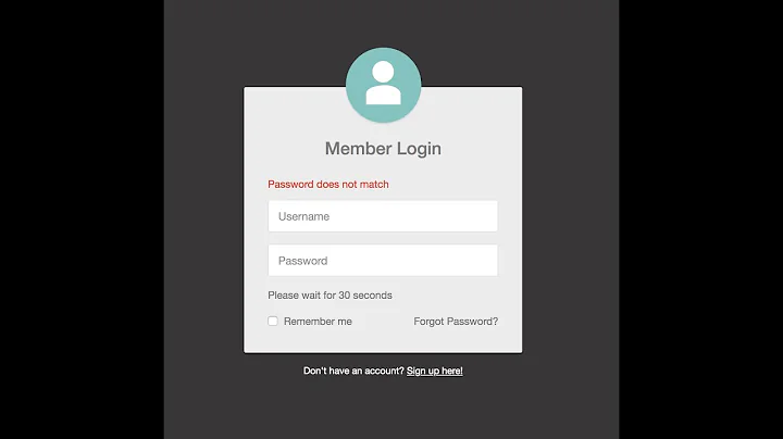 How to prevent user from login for 30 seconds after 3 failed login attempts - PHP