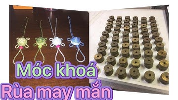 Hướng dẫn Làm móc khoá bằng dây và đồng tiền may mắn||vansuhandmade origami 3D