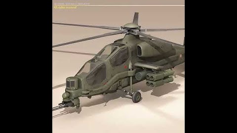 Agusta A129 Mangusta textured 3D model from CGTrader.com