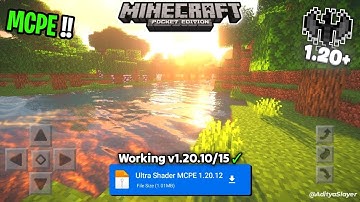 Ultra Realistic Shader For MCPE - 1.20.15 🤩 | Render Dragon [ No Clickbait ]