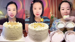 ASMR🍰Eat Osmanthus French Thousand Layer Cake🍰 (soft and waxy sound) 크림 케ց 먹방 MUKBANG Satisfaction