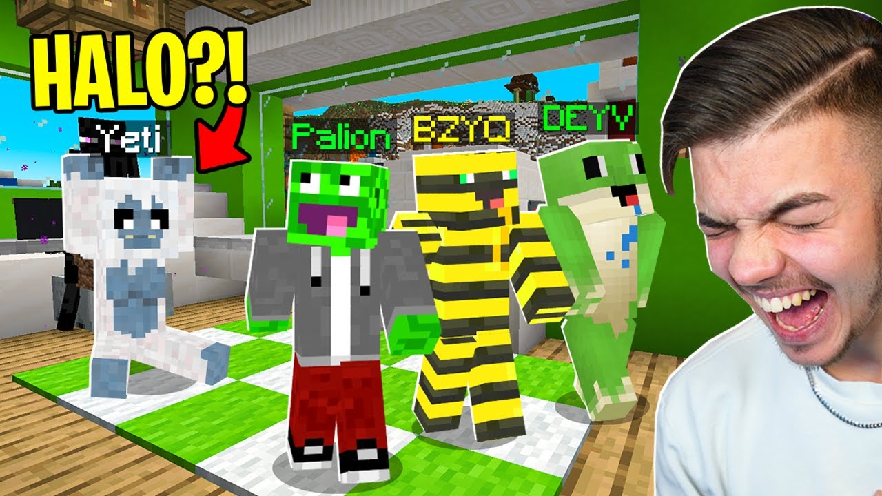 IGNORUJEMY YETIEGO przez CAŁY DZIEŃ w Minecraft! (wkurzył się)