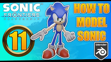 Sonic the Hedgehog 3D Model [Blender Modelling Tutorial][Part 11:Finishing Retopo]