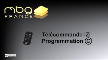 IZI programmation C pour télécommande à Rolling code de marque FAAC® et GENIUS® 1