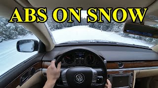 Anti Lock Brake System Sound Abs Soundwhen Braking On Snow
