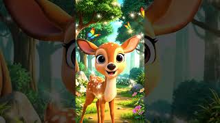Learn Animal Deer 🦌 Pixar 3D Educational Kids Video