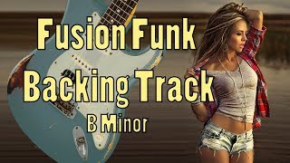 Video thumbnail of "Fusion Funk Backing Track B Minor Indian Summer"