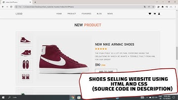 How To Make A Shoes Selling Website Using Html And Css with Source Code | Coding With AB