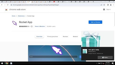 Rocket App browser-hijacking extension removal.