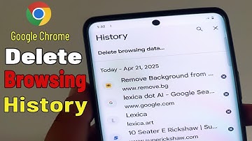 How to Delete Google Chrome Browser Search History | Clear Chrome Browsing Data- 2025