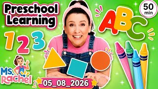 Preschool & Toddler Learning Video with Ms Rachel - Learn Shapes, Letters, Numbers, Colors & More