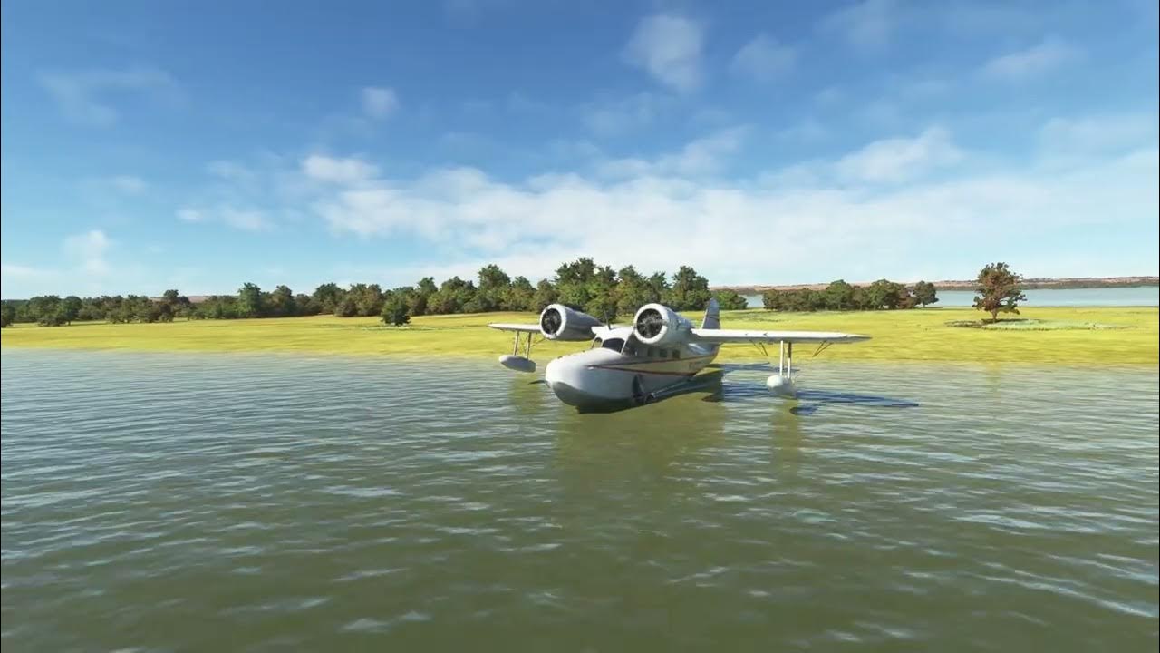 MSFS Big Radials Grumman Goose startup and water takeoff YouTube