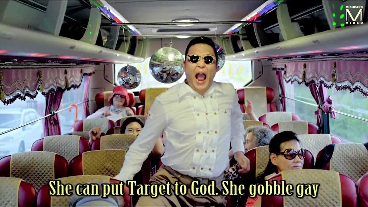 open gangnam style english