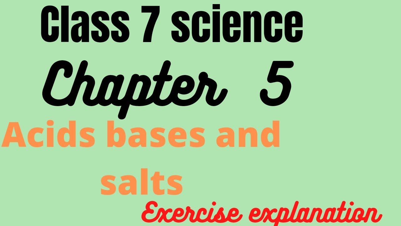 class 7 science chapter 5 acid, bases and salts exercise questions ...