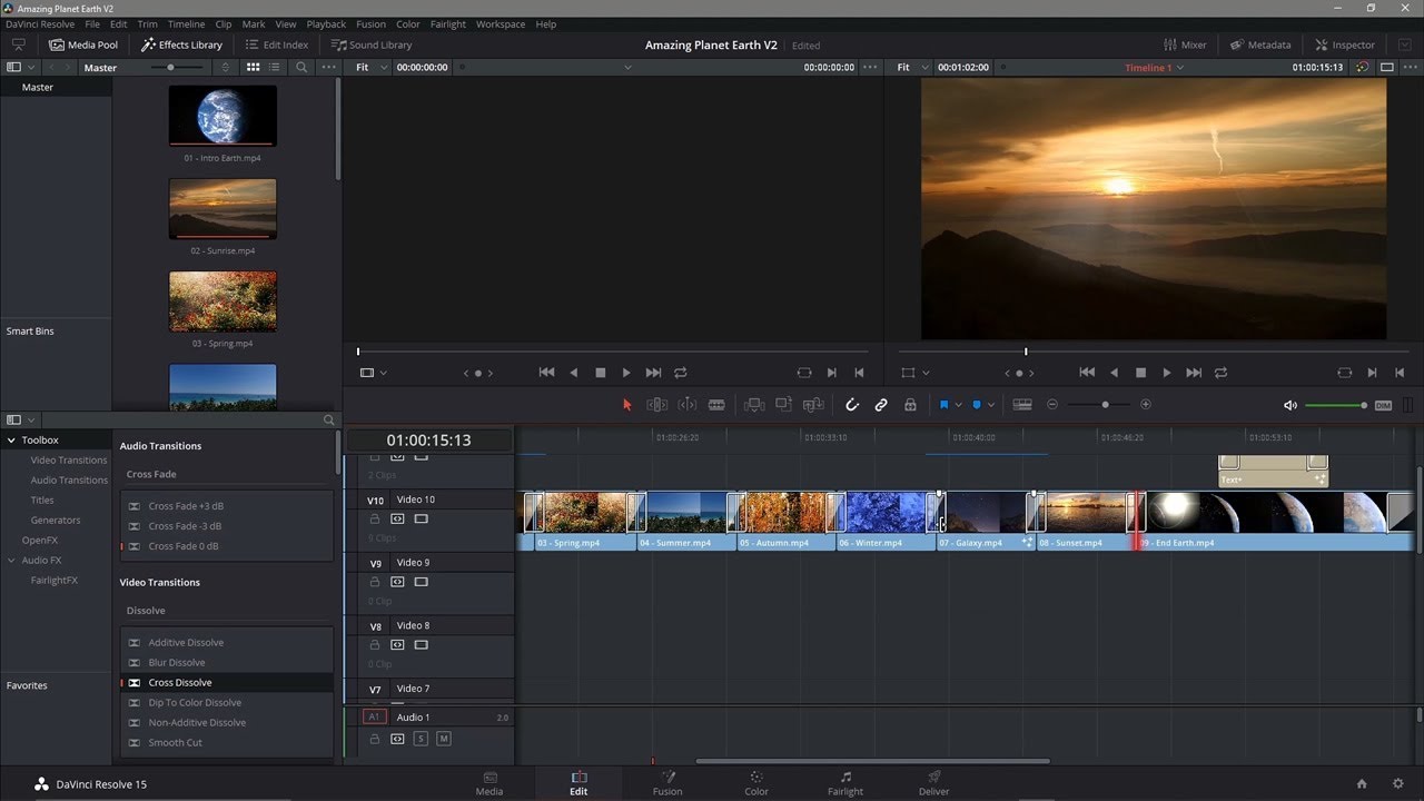 free transitions for davinci resolve 15