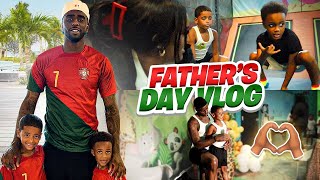 DWAYNE RENTED OUT THE ENTIRE URBAN AIR FOR THIS + FATHER&#39;S DAY VLOG !