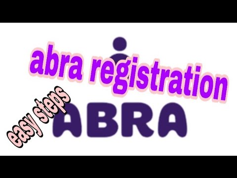 HOW TO CREATE ACCOUNT IN ABRA//REGISTER IN ABRA//