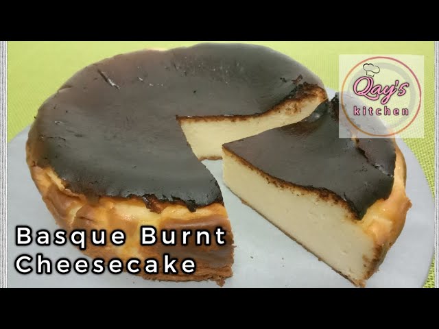 Basque Burnt Cheesecake | Kek Cis  Hangus class=