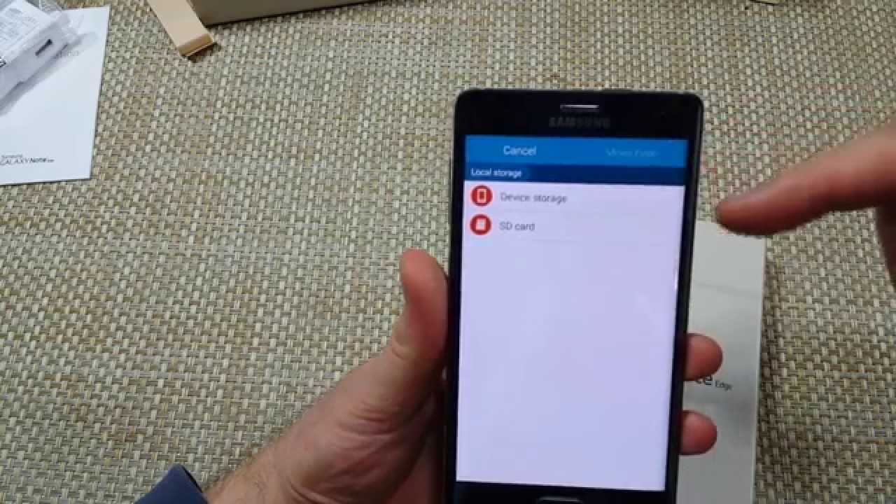 Samsung Galaxy Note EDGE / Copy Move or transfer pictures videos from