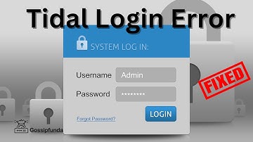 tidal login error- How to fix