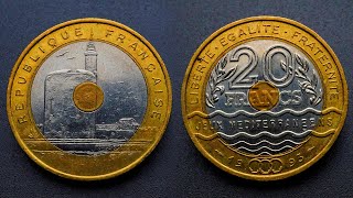 Pièce de 20 francs de 1993 des Jeux Méditerranéens (Valeur, Histoire, ...) - Coin Presentation #81
