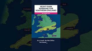 Heavy rain warning for southern England