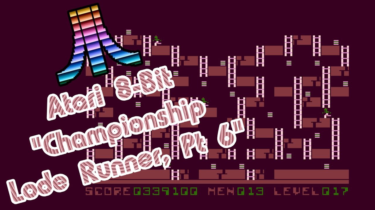 Atari 8-Bit Game Play, Championship Lode Runner (Part 6 of 20) - YouTube